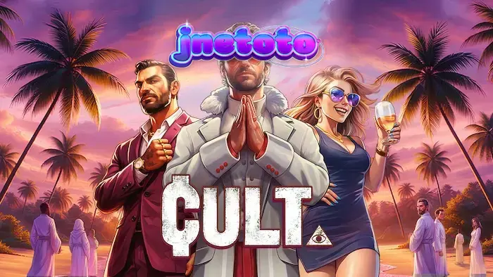 Tampilan visual slot Cult dengan tema okultisme dan simbol ritual